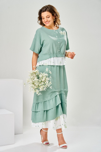 Блуза, юбка Romanovich Style 2-2948 мята - фото 13