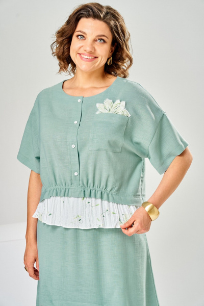 Блуза, юбка Romanovich Style 2-2948 мята - фото 10