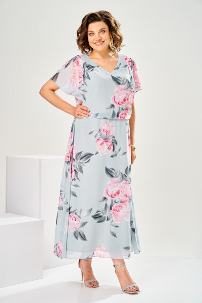 Платье Romanovich Style 1-2825 серый - фото 1