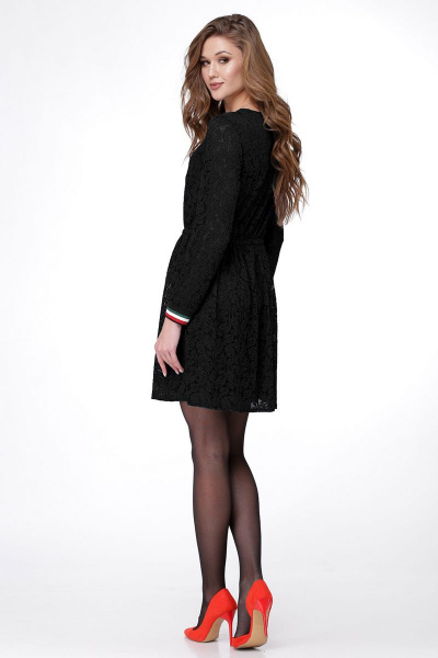 Платье LadisLine 1015 черный - фото 2
