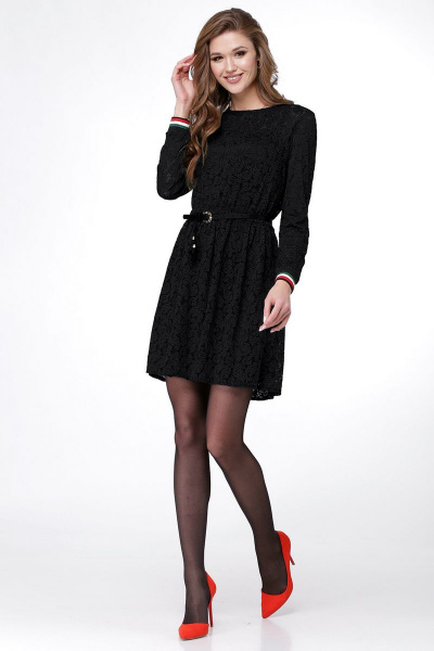 Платье LadisLine 1015 черный - фото 1