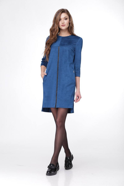 Платье Verita 1147 синий - фото 1