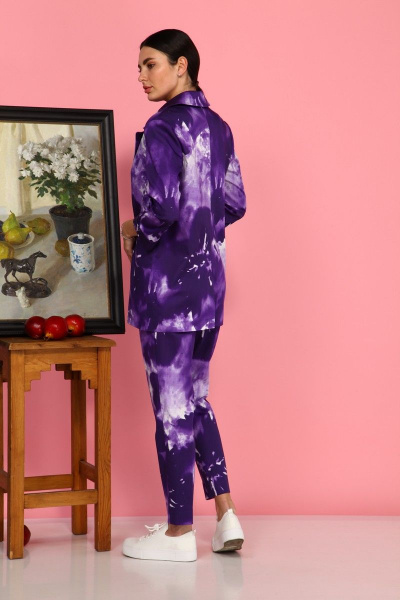 Брюки, жакет, топ Karina deLux B-434Т фиолетовый - фото 9