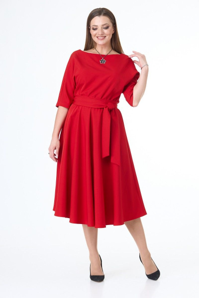 Платье T&N 7073 красный - фото 5