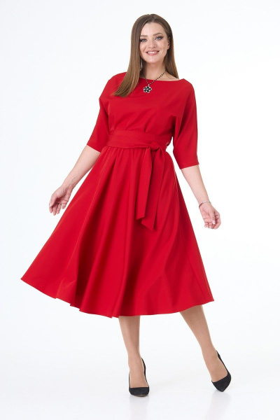 Платье T&N 7073 красный - фото 1