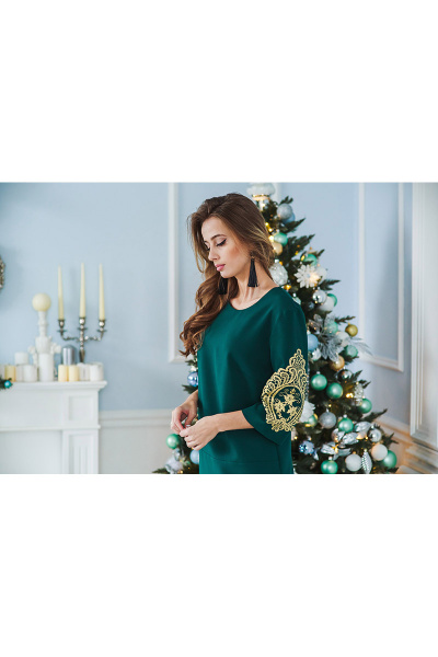 Платье Edibor 2015 зеленый - фото 4