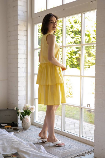 Платье Ivera 1023 желтый - фото 4