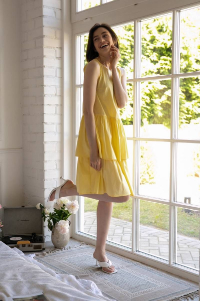 Платье Ivera 1023 желтый - фото 2
