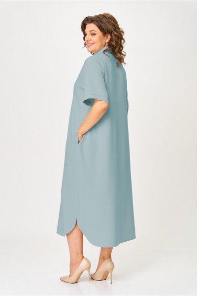 Платье Fortuna ШЖ 1670 серо-голубой - фото 2