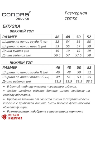Блуза Condra 16318 молочный-розовый - фото 6