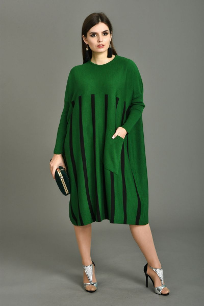 Платье Diva 1002 зеленый - фото 1