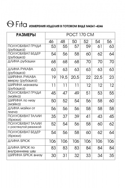 Брюки, джемпер, рубашка Fita 4244 небесно-голубой+молочный - фото 4