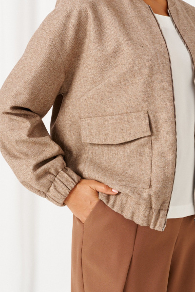 Блуза, брюки, жакет Beautiful&Free 6489 бежевый - фото 10