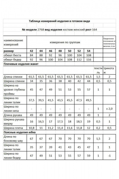 Жакет, юбка Мода Юрс 26-2768 темно-синий - фото 8