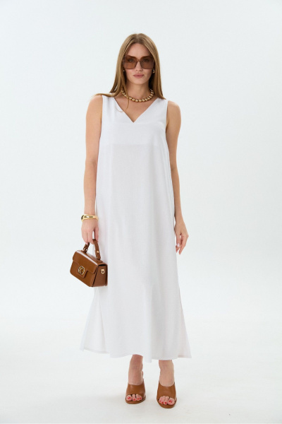 Платье NikVa 1014-8 белый - фото 1