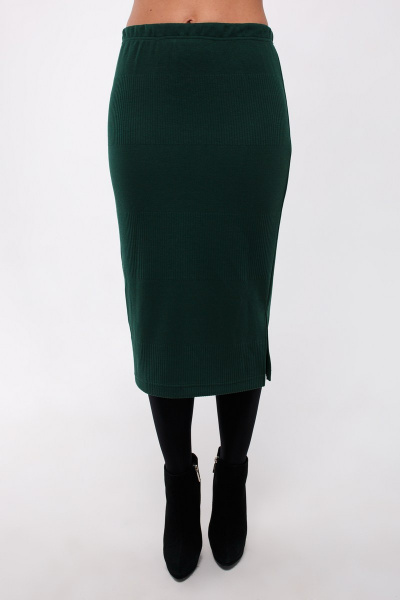Джемпер, юбка Legend Style K-005 темно-зеленый - фото 5