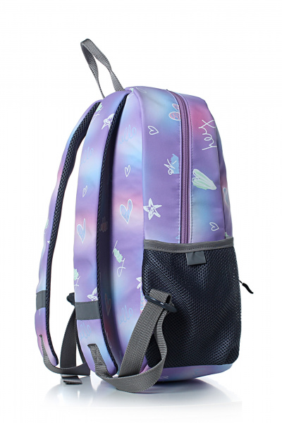 рюкзак текстильный фиолетовый на каждый день Galanteya 12426.26с1530к45 фиолетовый - фото 4