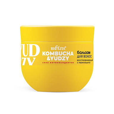 Кондиционер Belita Kombucha & Yudzy-Бальзам для волос восстанавливающий с термозащитой - фото 1