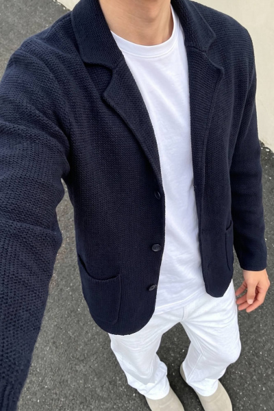 Кардиган Belange 3615 синий - фото 4
