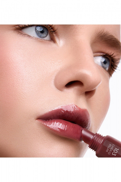 Блеск для губ LUXVISAGE WONDER GLAZE volume & care 103 CHOCO PLUM - фото 4