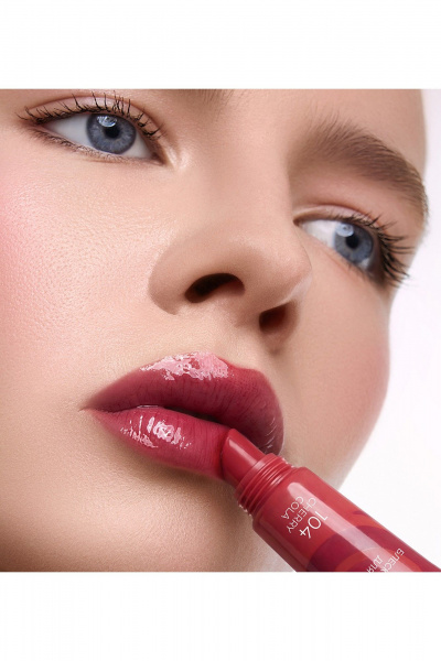 Блеск для губ LUXVISAGE WONDER GLAZE volume & care 104 CHERRY COLA - фото 4