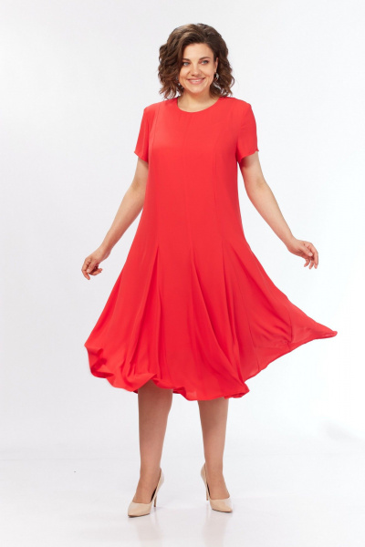 Платье SVT-fashion 633 красный - фото 1