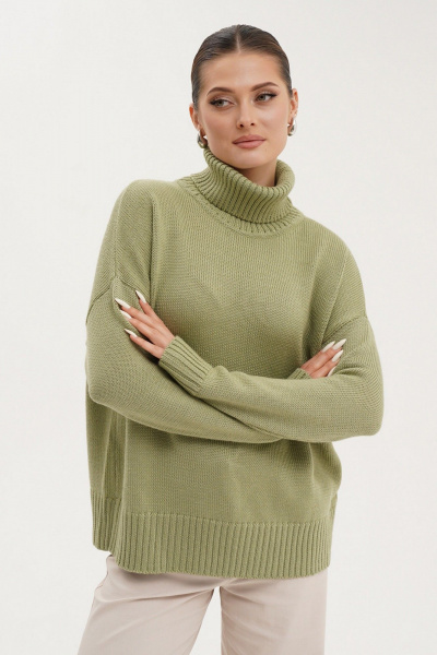 Джемпер Ketty AMР-129 серо-зеленый - фото 1
