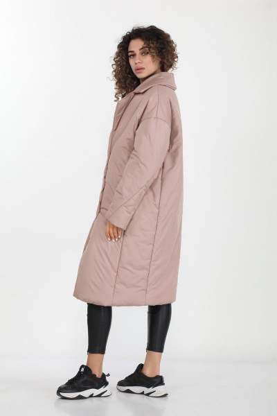 Пальто DOGGI 6300 бежево-розовый - фото 2