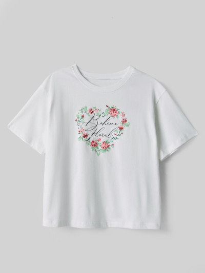 Футболка, шорты Mark Formelle 592536/26-47150ПК-0 белый_оливковая_клетка_виши_с_розочками_3_сл_на_по - фото 2