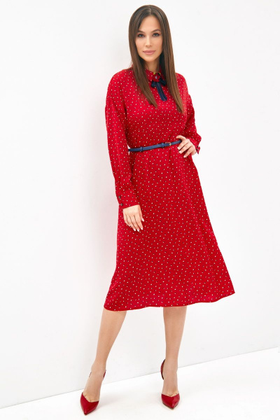 Куртка, платье Магия моды 1963 беж+красный - фото 2