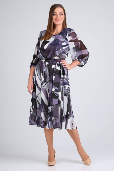 Платье ELGA 01-710 фиолетовый - фото 1
