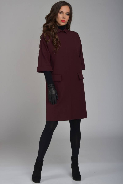 Платье Teffi Style L-1373 бордо - фото 2