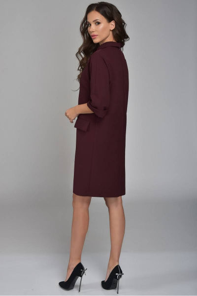 Платье Teffi Style L-1373 бордо - фото 3
