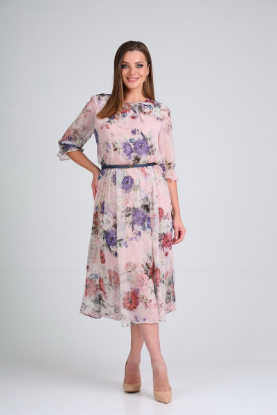 Платье AMORI 9532 розовый - фото 1