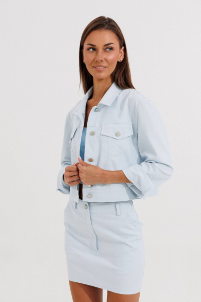 Юбка V&N Fashion 1175 голубой - фото 5