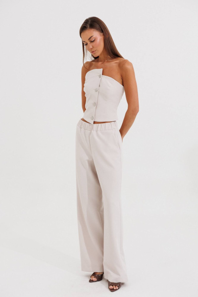 Брюки V&N Fashion 1150 бежевый - фото 3