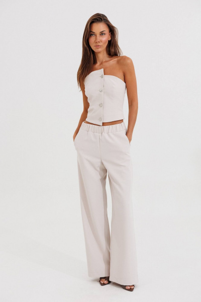 Брюки V&N Fashion 1150 бежевый - фото 1