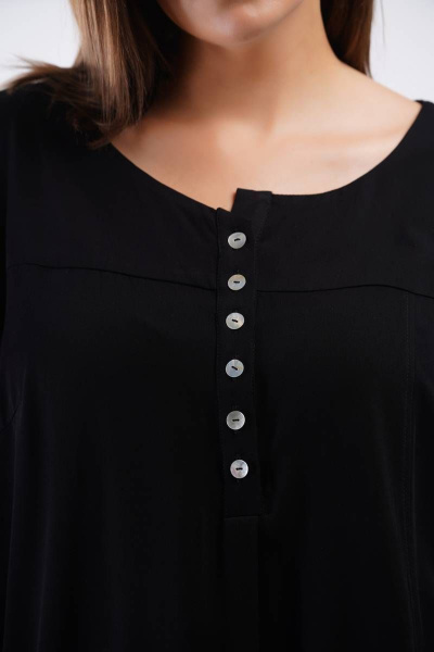Блуза GRATTO 4133 черный - фото 3