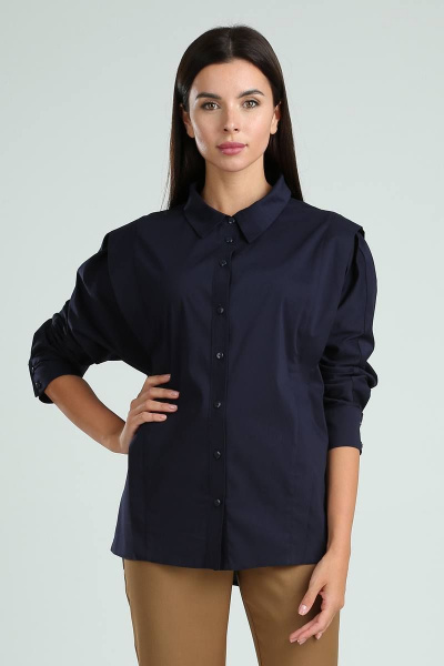 Рубашка Viola Style 1130 темно-синий - фото 1