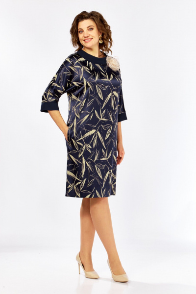Платье Moda Versal П-2519 синий ласточка - фото 2