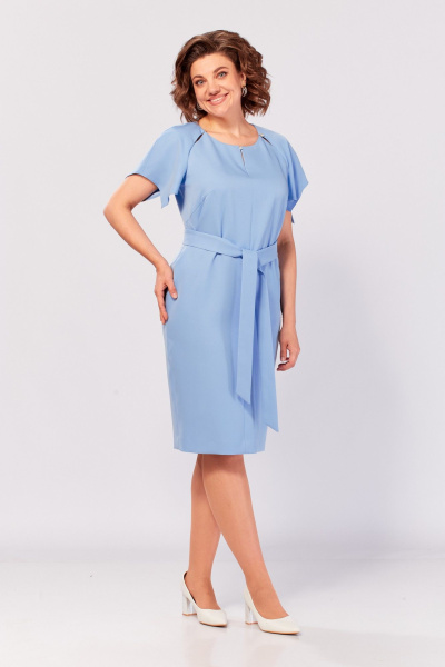 Платье Moda Versal П-2680 голубой - фото 2