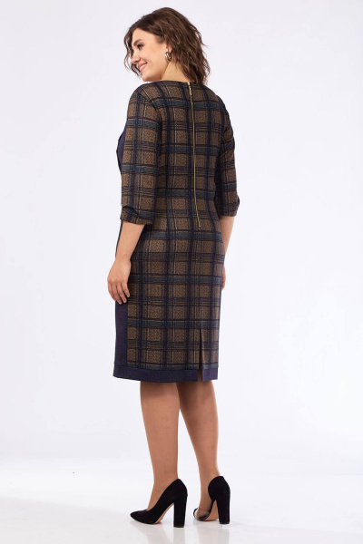 Платье Lady Style Classic 955/8 синиий-хаки - фото 4