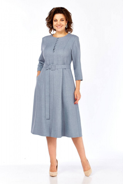 Платье Lady Style Classic 3129 синие-тона - фото 1