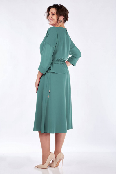 Платье Lady Style Classic 2531/1 зеленый - фото 4