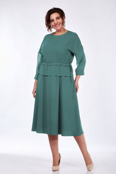 Платье Lady Style Classic 2531/1 зеленый - фото 1
