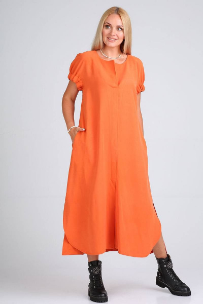 Платье FloVia 4097 оранжевый - фото 1
