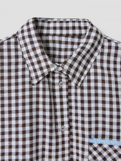 Рубашка Mark Formelle 502994/25-43893ПП-9 кофейная_клетка - фото 3