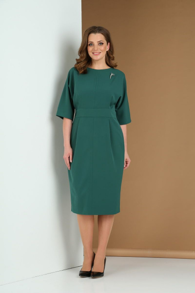 Платье Andrea Style 0383 зеленый - фото 1