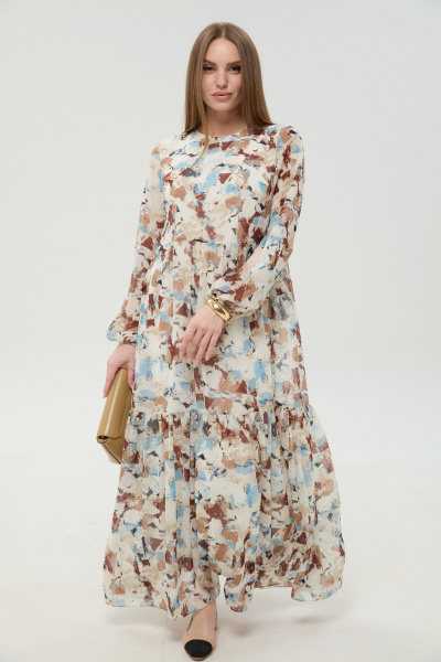Платье NikVa 1044-2 акварель - фото 7