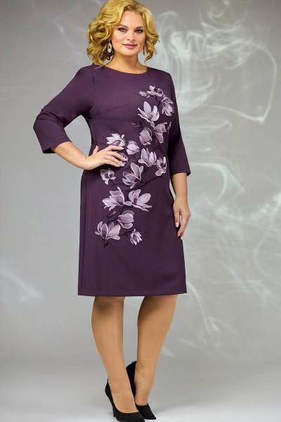 Платье Angelina & Сompany 586 т.фиолетовый - фото 4